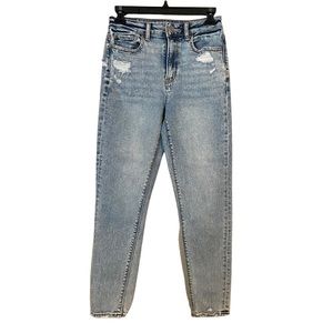 American Eagle Vintage Jeans Faded Distressed High Rise Tapered Size 00